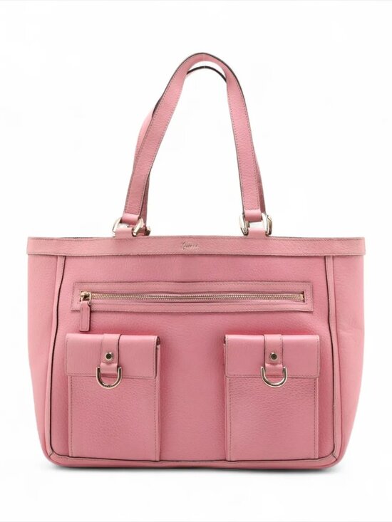 Gucci Handbags - Gucci Limited Pink Leather Tote J11